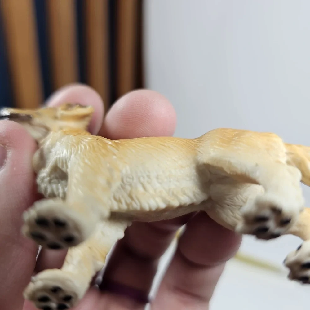 Schleich #16335‎ Golden Retriever 2 puppy dog yellow canine pet toy